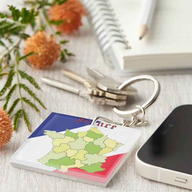 Frankrike National Färg och Karta (Skapare uppladdad)