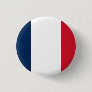 Frankrike National Flagga Knapp