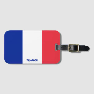 Frankrike National Flagga Patriotic Bagagebricka