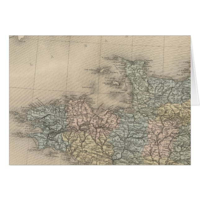 Frankrike NO Hälsningskort (Framsidan Horizontal)