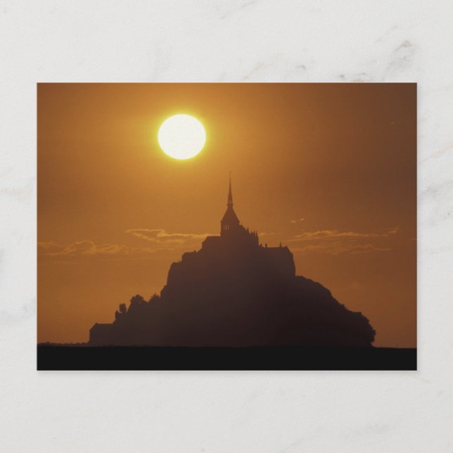 Frankrike, Normandie. Mont Saint Michele Vykort (Framsida)
