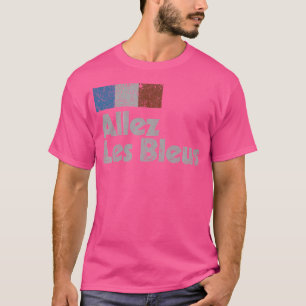 Frankrike Ocer 2018 Fransk Flagga Allez Les Bleus T Shirt