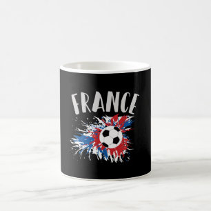 Frankrike Ocer Ball Grunge Flagga Kaffemugg