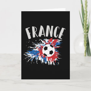 Frankrike Ocer Ball Grunge Flagga Kort