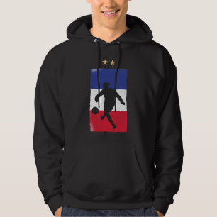 Frankrike Ocer Jersey Football Fläkt Fransk Flagga Hoodie