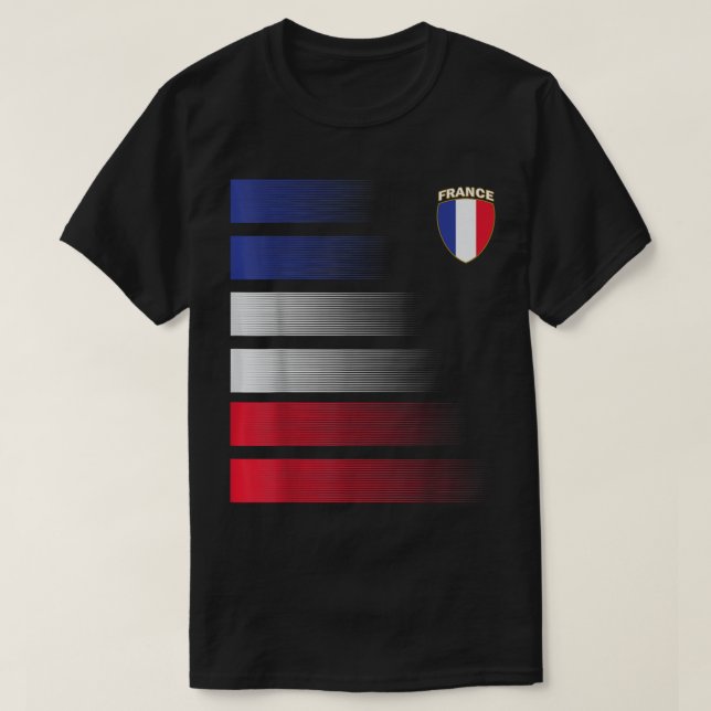 Frankrike Ocer Jersey Frankrike Football Fläkt Oce T Shirt (Design framsida)