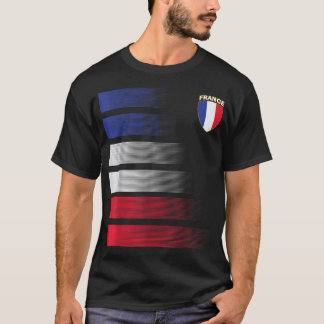 Frankrike Ocer Jersey Frankrike Football Fläkt Oce T Shirt