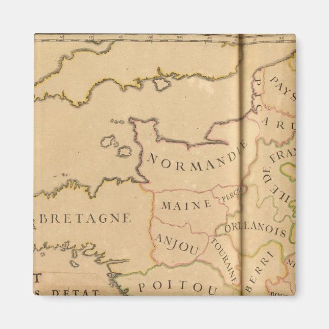 Frankrike och avdelningar magnet (Framsidan)