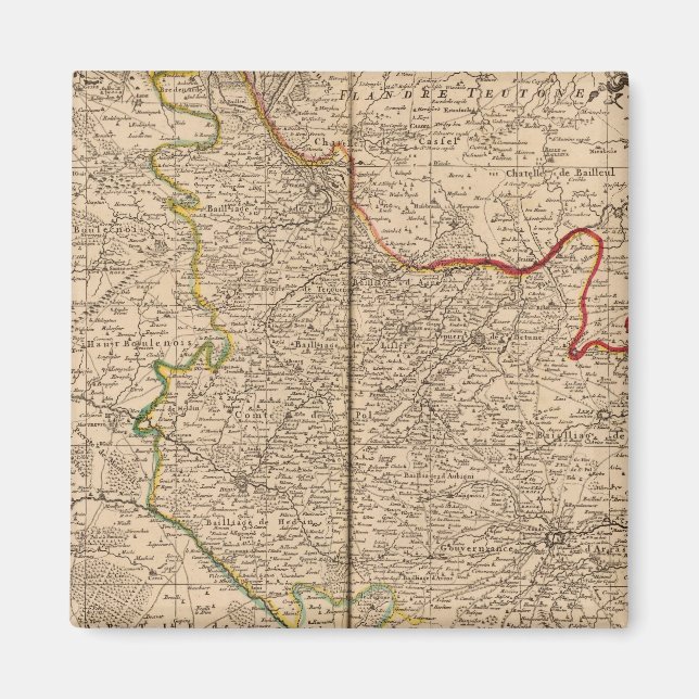 Frankrike och Belgien Magnet (Framsidan)