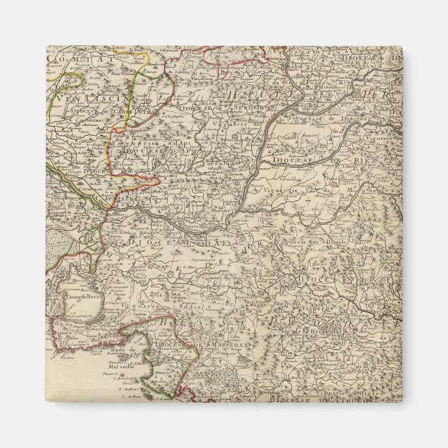 Frankrike och Europa Magnet (Framsidan)