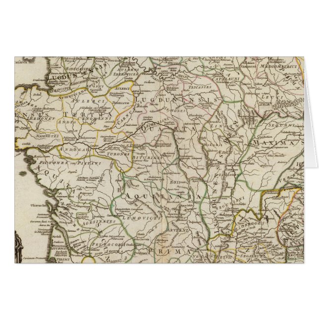 Frankrike och Schweiz 2 Hälsningskort (Framsidan Horizontal)