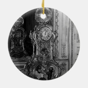 Frankrike Palace Versailles astronomiska klocka 19 Julgransprydnad Keramik