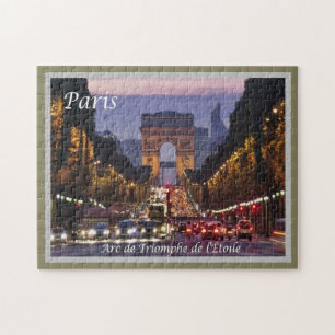 Frankrike - Paris - Arc de triomphe de l'Étoile - Pussel