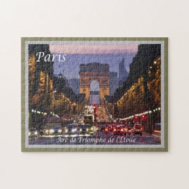Frankrike - Paris - Arc de triomphe de l'Étoile - Pussel (Horisontell)