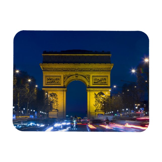 Frankrike, Paris. Arc de Triomphe och Magnet (Horisontell)