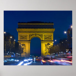 Frankrike, Paris. Arc de Triomphe och Poster