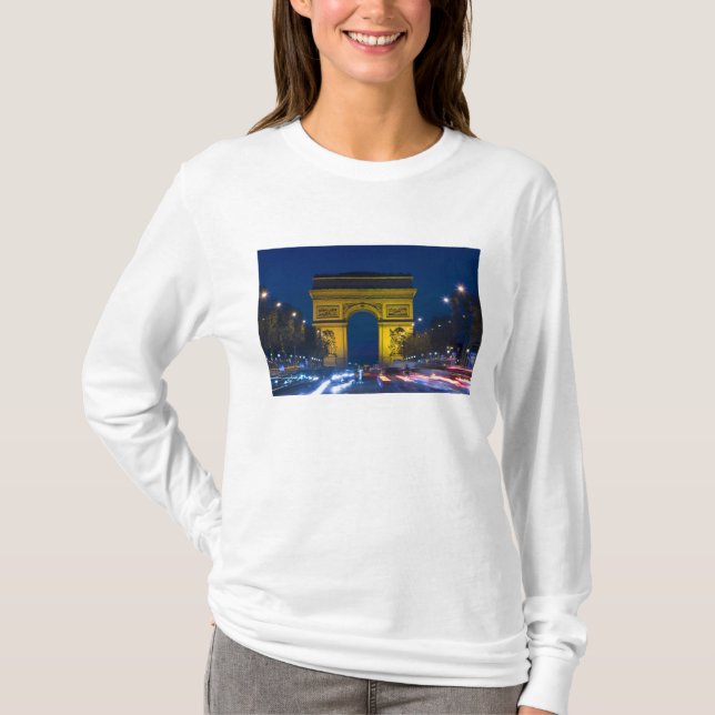 Frankrike, Paris. Arc de Triomphe och Tee Shirt (Framsida)