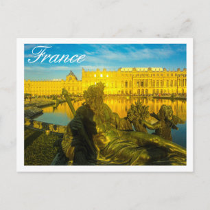 Frankrike Paris Architecture Sunset Versailles Vykort