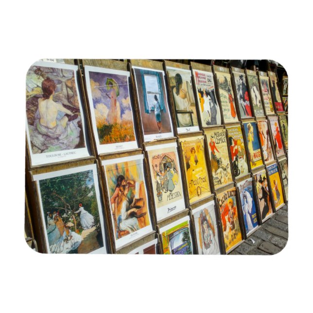 Frankrike Paris Cityscape Montmartre Area Art Magnet (Horisontell)