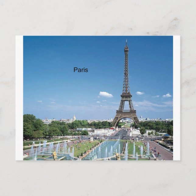 Frankrike Paris Eiffel Torn (av St.K) Vykort (Framsida)