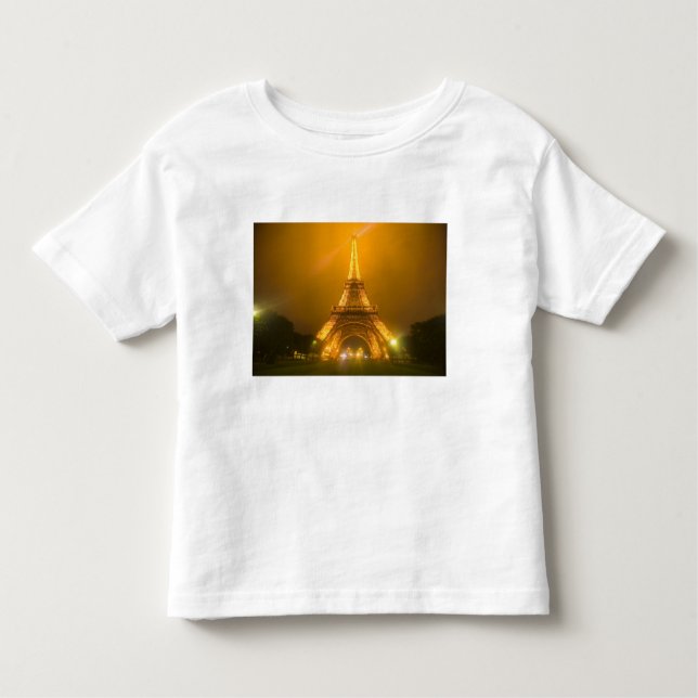 Frankrike, Paris. Eiffel Torn belyst vid 3 T-shirt (Framsida)