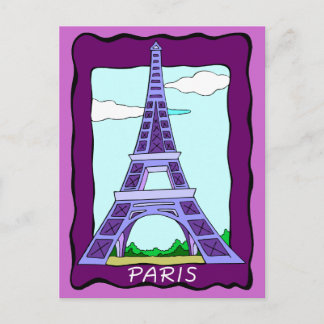 Frankrike Paris Eiffel Torn Vykort