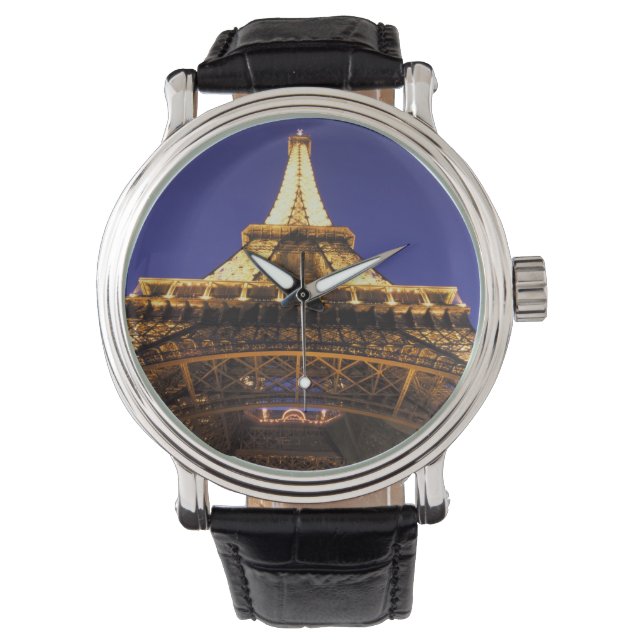 FRANKRIKE, Paris Eiffeltornet, kvällsutsikt Armbandsur (Framsida)