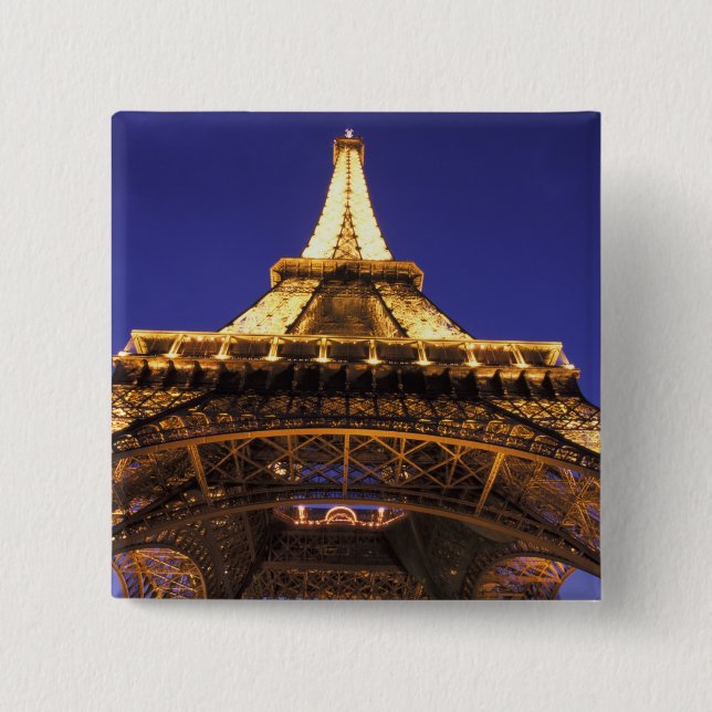 FRANKRIKE, Paris Eiffeltornet, kvällsutsikt Knapp (Framsida)