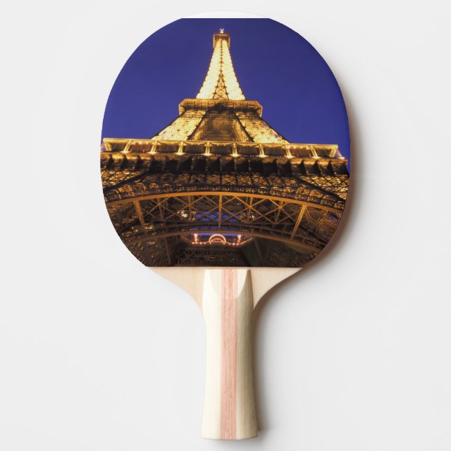 FRANKRIKE, Paris Eiffeltornet, kvällsutsikt Pingisracket (Framsidan)