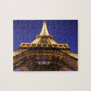 FRANKRIKE, Paris Eiffeltornet, kvällsutsikt Pussel