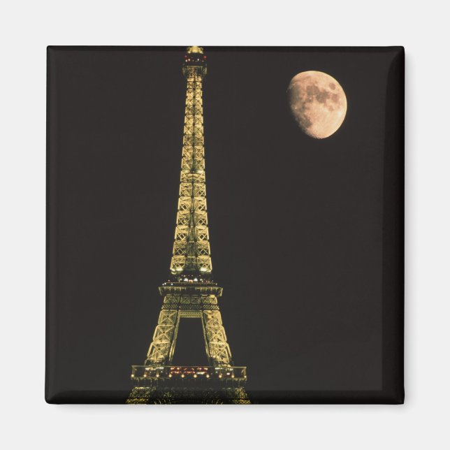 Frankrike, Paris. Eiffeltornet på natten med Magnet (Framsidan)