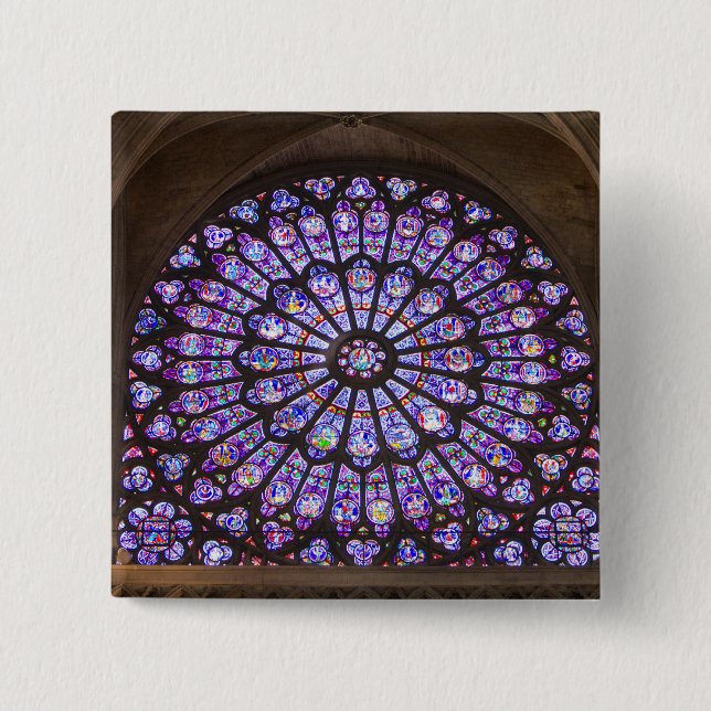 Frankrike, Paris. Insida detaljer om nedfläckad gl Knapp (Framsida)