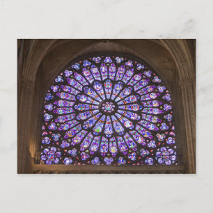 Frankrike, Paris. Insida detaljer om nedfläckad gl Vykort