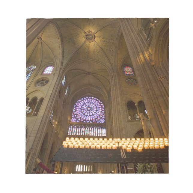 Frankrike, Paris. Interiör från Notre Dame-katedra Anteckningsblock (Framsida)