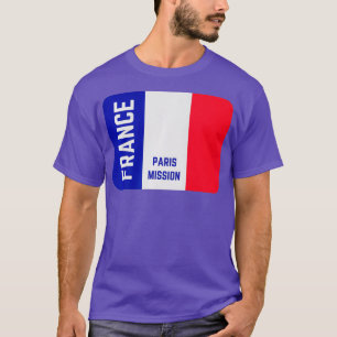 Frankrike Paris LDS Mormon Uppdrag missionär T Shirt