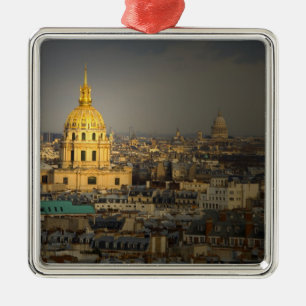 Frankrike, Paris. Les Invalides sett från Julgransprydnad Metall