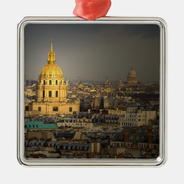 Frankrike, Paris. Les Invalides sett från Julgransprydnad Metall (Framsidan)