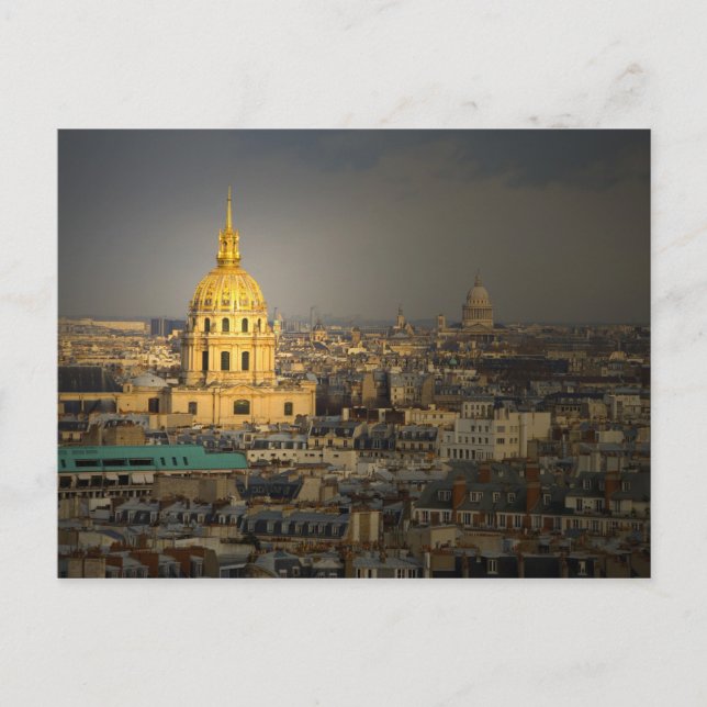 Frankrike, Paris. Les Invalides sett från Vykort (Framsida)