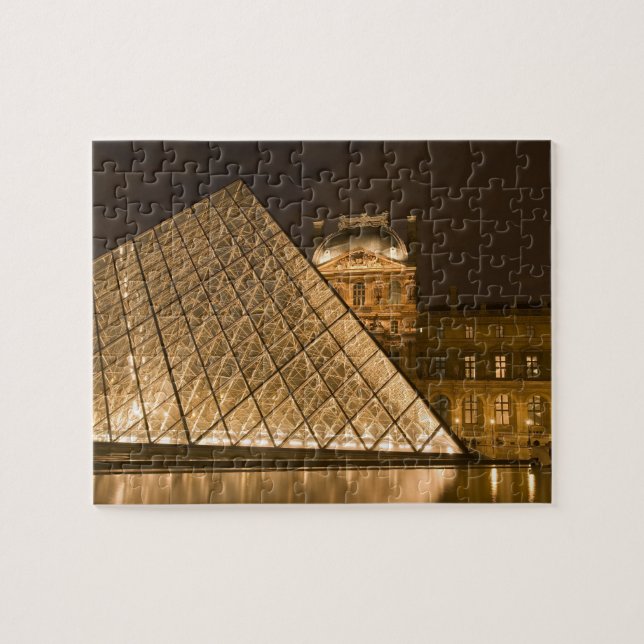 Frankrike, Paris. Louvren vid vriden. Kredit 2 Pussel (Horisontell)