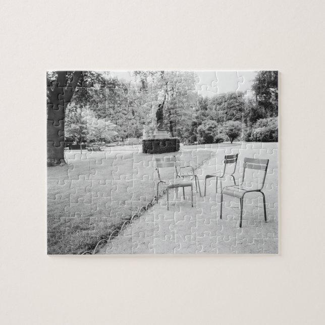 FRANKRIKE, Paris: Luxemburgs Gardens staty Pussel (Horisontell)