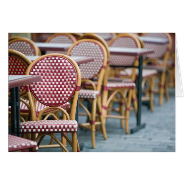 FRANKRIKE, PARIS, Montmartre: Place du Tertre, Caf Hälsningskort (Framsidan Horizontal)