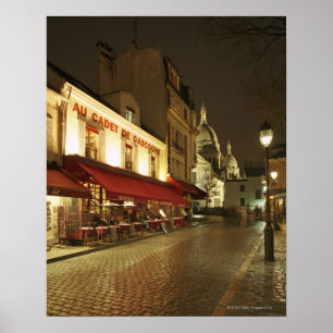 Frankrike,Paris,Montmartre Poster