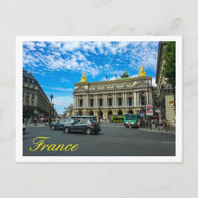 Frankrike Paris National Academy of Music and Oper Vykort (Framsida)