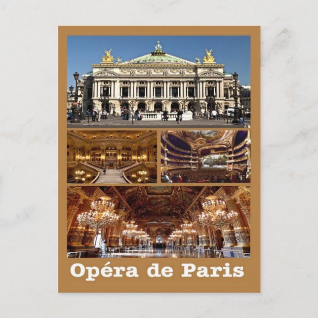 Frankrike - Paris - Opéra de Paris - Mosaic - Vykort (Framsida)