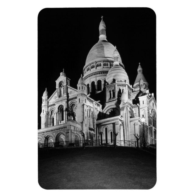 Frankrike Paris Sacre Coeur Basilica 1970 Magnet (Vertikal)