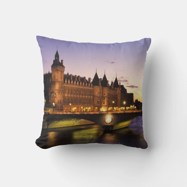 Frankrike, Paris, Seinefloden och Conciergerie Kudde (Framsida)