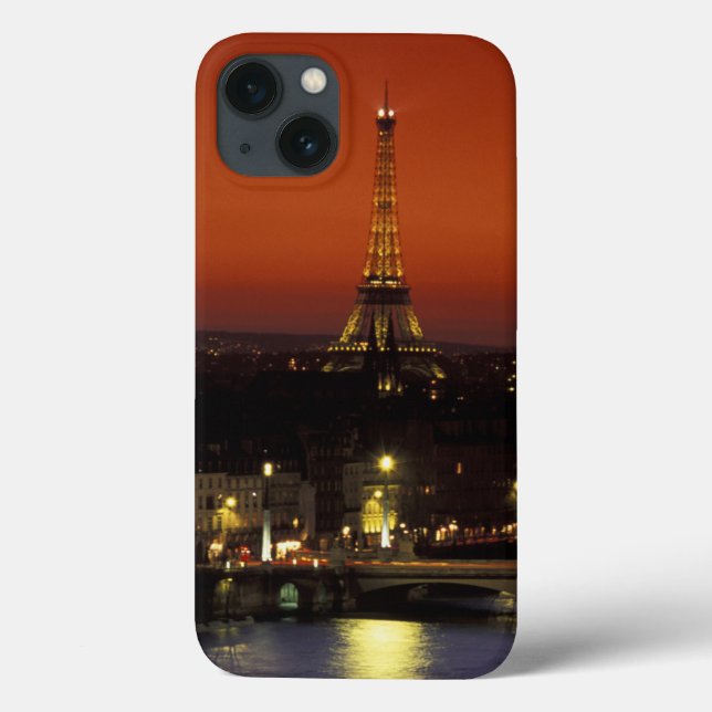 Frankrike, Paris Solnedgångsutsikt över Eiffeltorn (Baksida)
