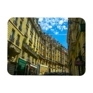 Frankrike Paris Stadssiluett Gatubyggnader Magnet