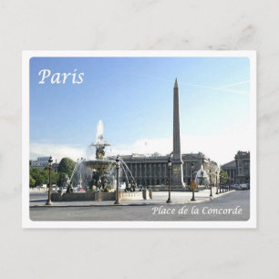 Frankrike - Paris - Ställe de la Concorde - Vykort