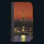 Frankrike, Paris Sunset view of Eiffel Torn and Plånboksfodral För Samsung Galaxy S4<br><div class="desc">COPYRIGHT Walter Bibikow / DanitaDelimont.com| EU09 WBI0230.jpg| Frankrike,  Paris Sunset view of Eiffel Torn and Seine River</div>